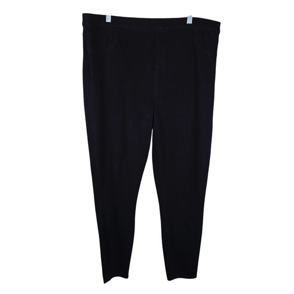 Spanx The Perfect Pant Slim Straight Closet Staple Black Faux Pocket Pants 3X - Picture 1 of 4